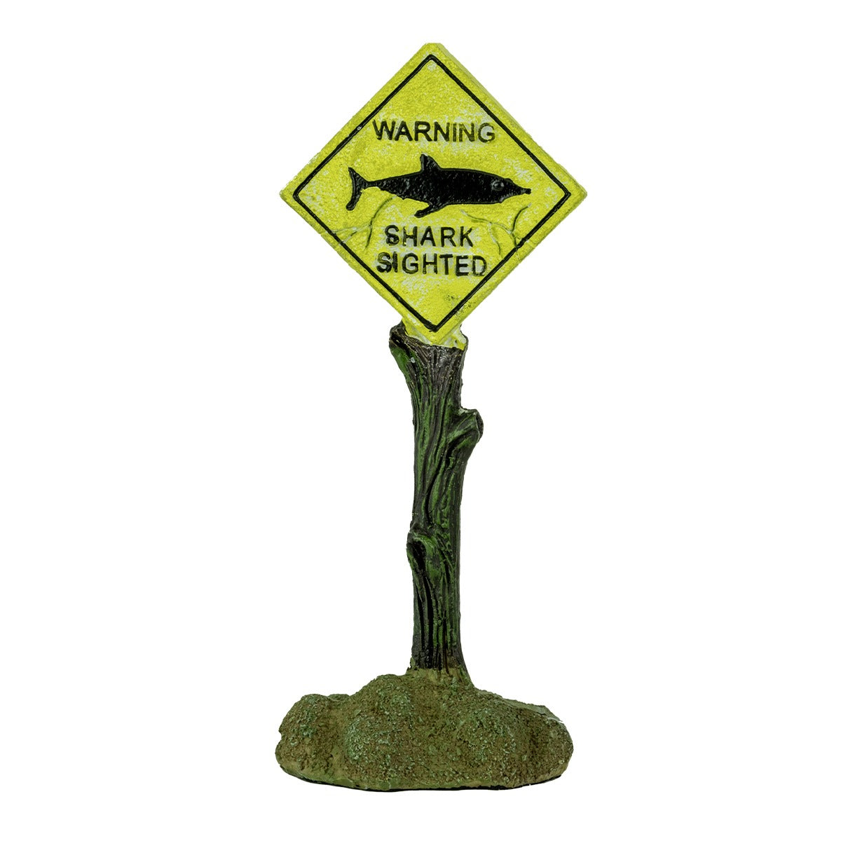 Warning Sign Aquarium Ornament
