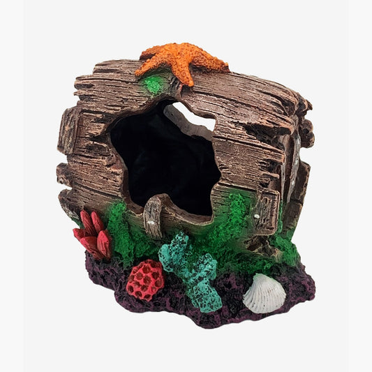 Barrel Oasis Aquarium Ornament
