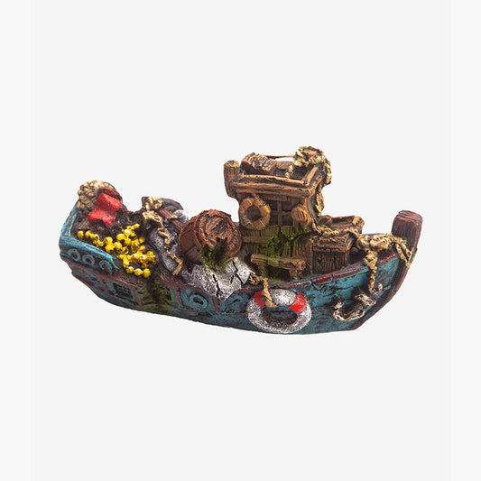 Lost Voyage Shipwreck Aquarium Ornament