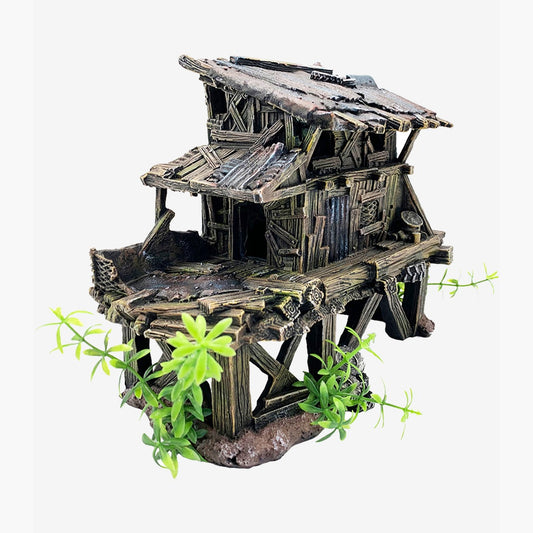 Wooden Dwelling Castle Ornament